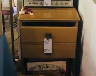 Vintage Blonde File Cabinet