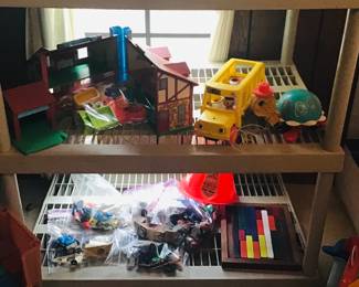 Vintage Fisher Price Toys matched with correct accessories!