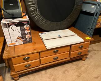 Pine coffee table and end tables