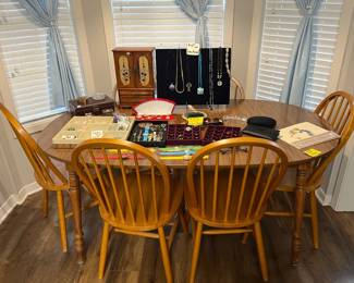 dinette set & jewelry selection