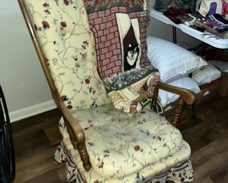 Cushioned rocking chair