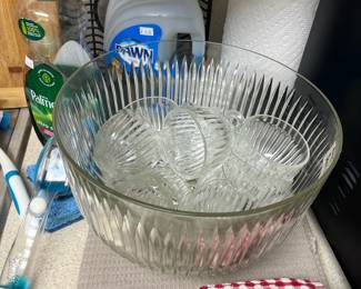 Punch bowl & cups