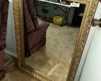 gold framed mirror