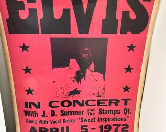 Original Elvis concert poster