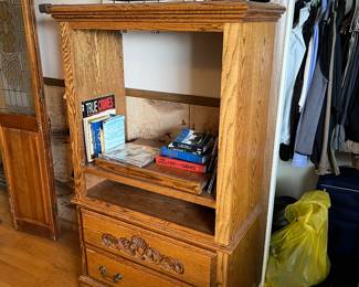 Solid wood Media cabinet