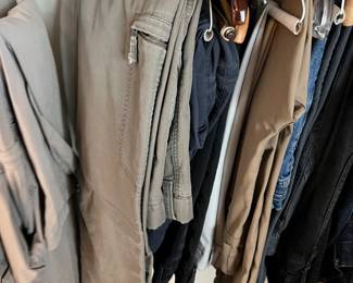 vintage men's cargo pants and jeans