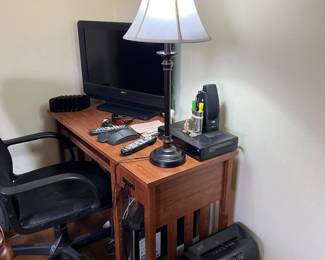 desk + lamp