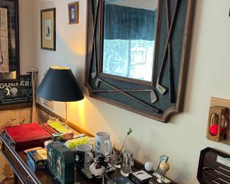 Golfing collectibles + golf themed mirror