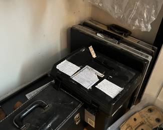 vintage suitcases and briefcases