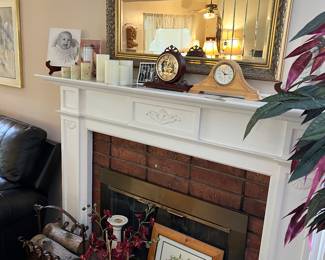 mirror + clocks + candles