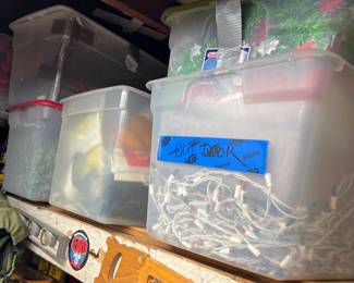 outdoor decorations and Christmas lights 