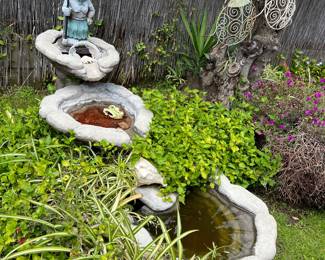 outdoor water feature