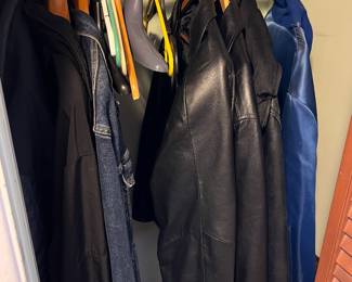leather jackets and coats