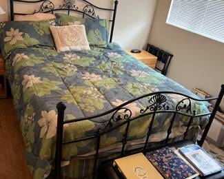 bed with heated mattress