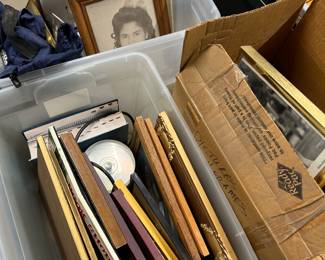 lots of picture frames