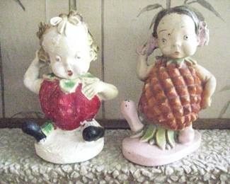 Pee Dee Fruit Kids Carlton Ware Stella Strawberry, Penny Pineapple