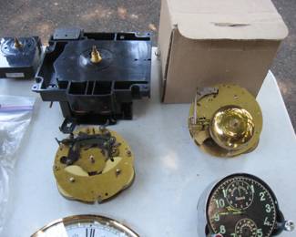 *****All will be in a yellow bin--Priced for all****
Clock Repair Pieces (New) From a Clock repair estate Hermle Clock Movements 131-071, Aug Schatz & Sohne, 5aheh Russian Plane Clock, Electric Clock Motors, Other Parts