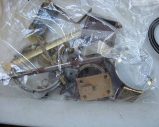 *****All will be in a yellow bin--Priced for all**** Clock Repair Pieces (New) From a Clock repair estate Hermle Clock Movements 131-071, Aug Schatz & Sohne, 5aheh Russian Plane Clock, Electric Clock Motors, Other Parts