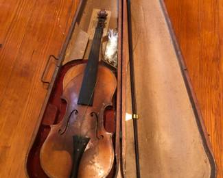German violin, case and bow.  Replica