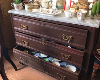 SOLDMini Candelabras
Eastlake Marble top chest 