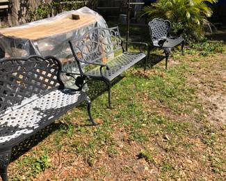 New to the sale and are Firm Prices-
Aluminum and iron garden furniture