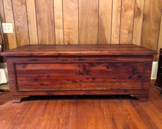 Front of cedar chest