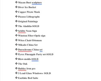 50% OFF Items as listed. 