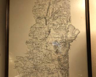 50% OFF- Very old map of Georgia residential properties