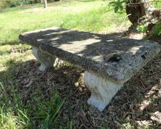 Pair of these Heavy Concrete Benches