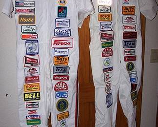 Vintage racing coverall / fire suits