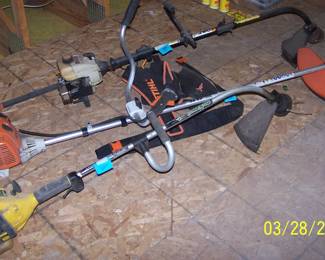 Stihl, Ryobi and McCullough weed whips