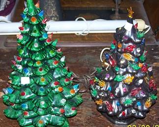 Small ceramic Christmas trees