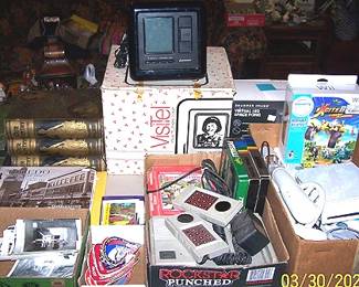 Intellivision console and games, Nintendo Wii, old pictures, 3 volume 1888 Our Country books