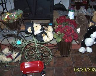 Metal garden decoration bicycles 