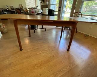 Danish Modern Expansion Dining Table in Teak by Ansager Mobler, Denmark, C. 1980