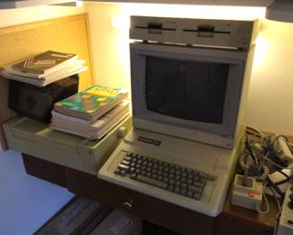 Vintage Apple IIe Computer, Monitor, Manuals, Printer and more