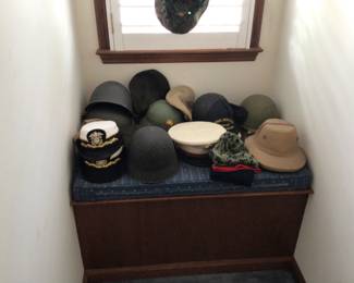 Vintage Military Hats and Helmets