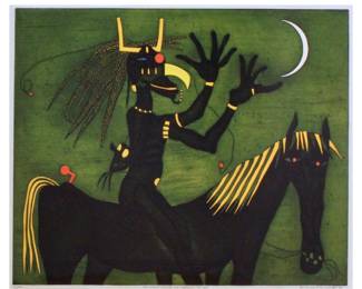 Sergio Gonzalez-Tomero
The Shaman Garumba-Mo Addresses the Moon
