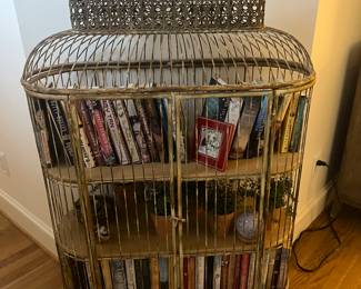 Unique birdcage bookshelf