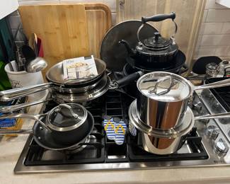 Kitchen pots, pans (All clad)