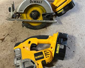 Dewalt jigsaw and circular saw