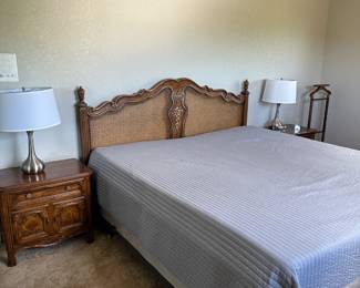 Bedroom #1 upstairs with matching suite of bedroom furniture, valet, fashion jewelry