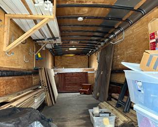 INTERIOR OF CARGO TRAILER 6FT. 6" High