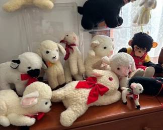 Older stuffed animals.