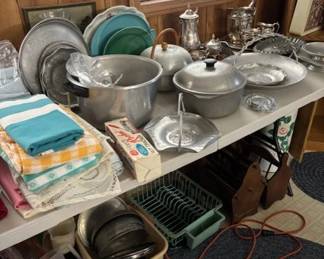 So much decorative aluminum ware!