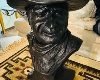 John Wayne table-top bust.