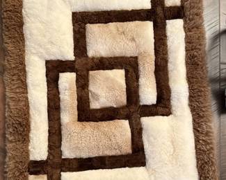 Vintage Hand made 100% Alpaca wall hanging.  Excellent condition. You HAVE to feel how soft this is!