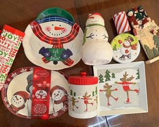 Tons of Christmas decorations!  Many vintage ornaments and decorations