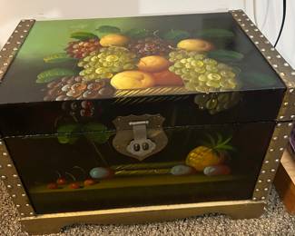 Painted small trunk