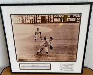 THE PERFECT GAME
1956 Don Larsen Yankees Pitcher Pitched a Perfect Game in the World Series. 